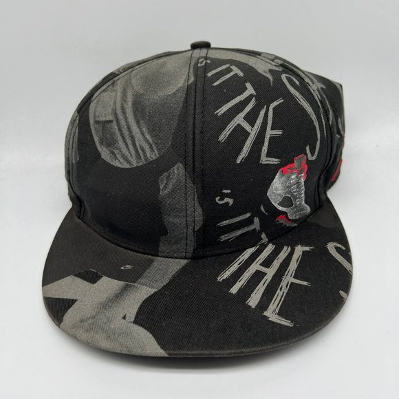 Jordan Other - Air Jordan Retro 5 Fire Red 7 1/8 Jumpman Hat Fitted‎ Cap Black Men